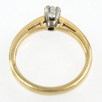 18ct gold Diamond 16pt Solitaire Ring size I½